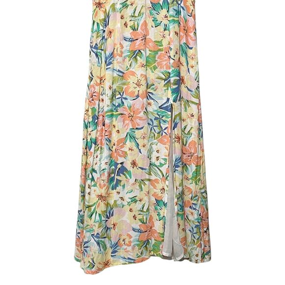 Billabong SZ M Jet Midi Dress Tropical Floral - Picture 4 of 8